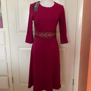 NWT Homeyee Women pink formal dress L